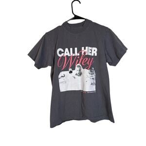 Unwell Gray & Pink Call Her Wifey Alex Cooper T-Shirt Women Sz S
